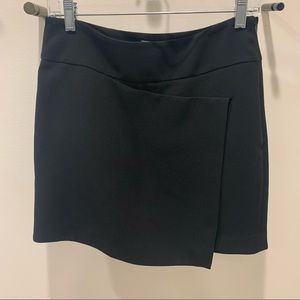 Vince asymmetrical mini skirt black size 6